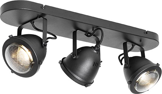 QAZQA - Moderne wandlamp zwart IP44 - Baleno I | Buitenverlichting - Roestvrij staal (RVS) Rechthoekig - GU10 Geschikt voor LED - Max. 1 x 35 Watt
