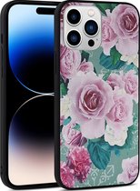 Mobigear Hoesje geschikt voor Apple iPhone 14 Pro Max Telefoonhoesje Hardcase | Mobigear Flowers Backcover | iPhone 14 Pro Max Case | Back Cover - Model 1