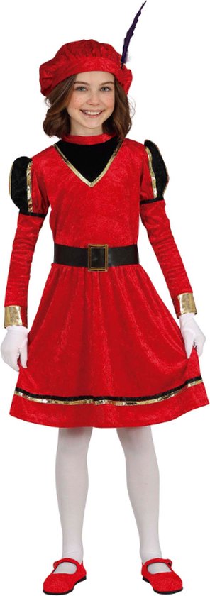 Pietenpakken | Rode Kleine Hoofd Piet Fleur | Meisje | - jaar | Sinterklaas | Verkleedkleding