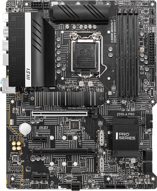 Motherboard MSI Z590-A PRO ATX LGA1200 Intel Intel Z590 LGA 1200 - MSI