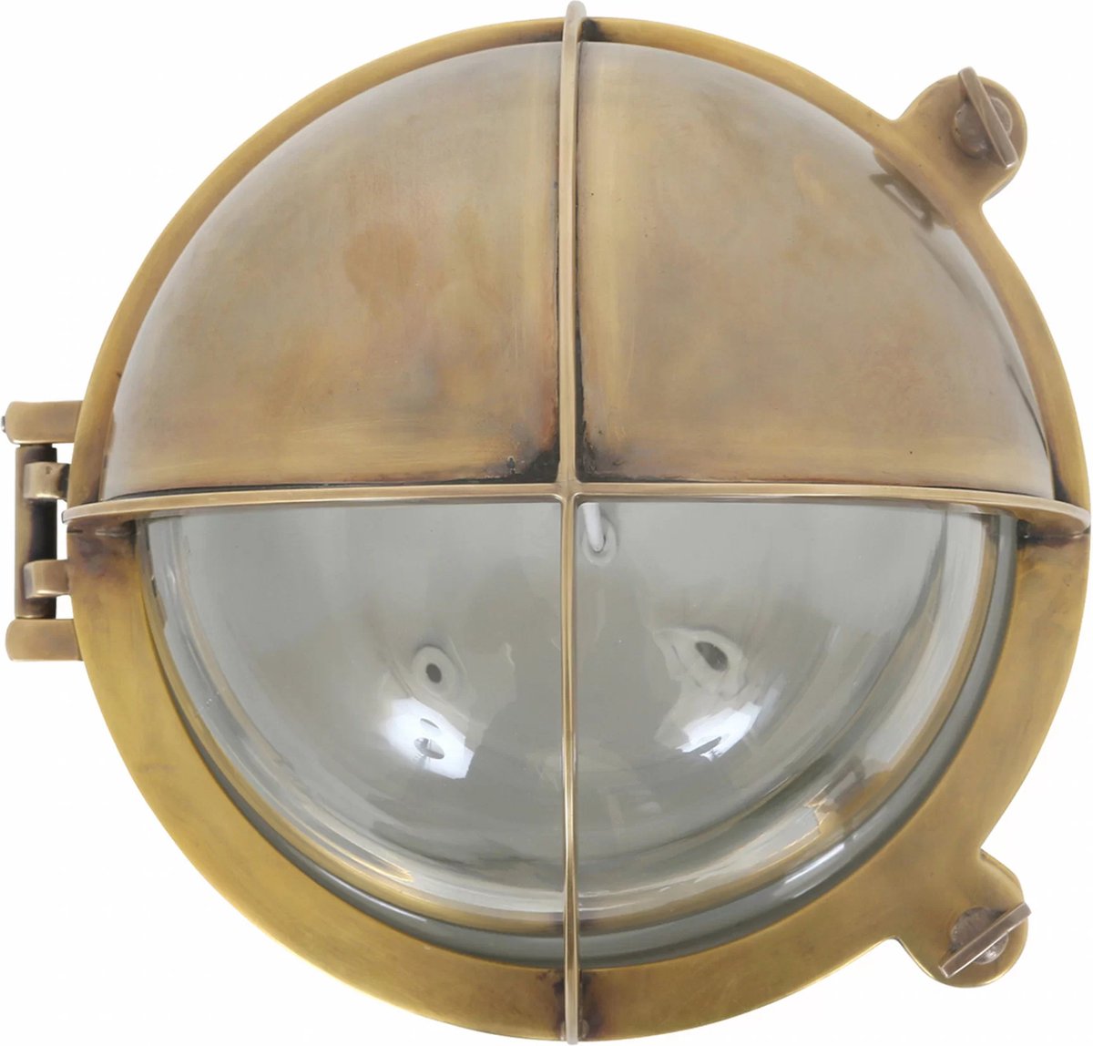 Nostaluce - Taylor messing - wandlamp met maritiem design - incl. robuust scharnier