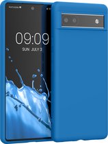 kwmobile telefoonhoesje geschikt voor Google Pixel 6a - Hoesje voor smartphone - Back cover in rifblauw