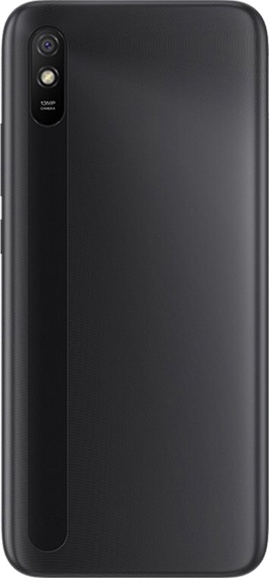 Achterzijde van de zwarte Senifone S1 smartphone met 13MP camera en gestructureerd oppervlak.