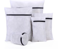 Waszakken | Set van 5 Waszakjes met Rits - Waszak - Wasnet - Kledingzakjes - BH Was Zakjes - Laundry Bag Set voor Ondergoed - Kleding - Delicaat Wasgoed - Wasmachine Zakjes - Wasgoed
