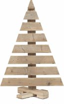 Sapin de Noël en bois d'échafaudage de luxe 165 cm de haut - haute qualité avec base en bois - Noël - sapin - échafaudage bois - bois-bois - décoration - intérieur