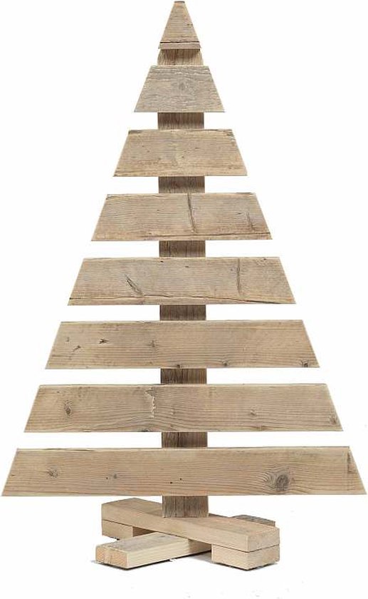 is meer dan melk wit Getalenteerd luxe Decoratieve steigerhouten kerstboom 165 cm hoog - van hoge kwaliteit  met houten... | bol.com
