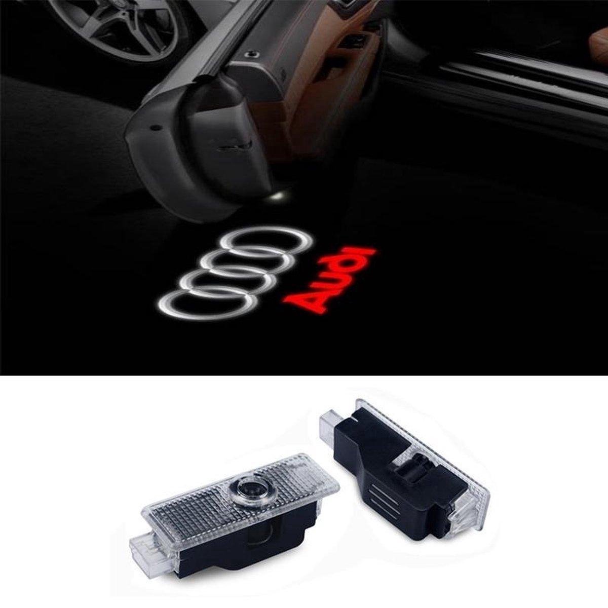 Audi deur logo projector - Portier voertuigverlichting - Auto LED binnenverlichting - 2 stuks