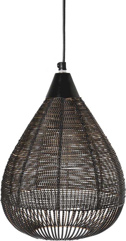 Riverdale - Hanglamp Ise zwart 32cm - Zwart