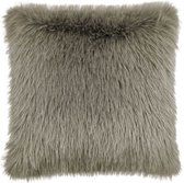 Heckett & Lane Perle Sierkussen - 48x48cm - Fake Fur - Real Taupe