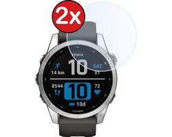 Screenprotector - 2 Stuks - Geschikt voor Garmin Fenix 7S - Sterk & Shockproof - Tempered Glass - Gehard Glas - Beschermglas Screen Cover - Bescherm Protector voor Smartwatch