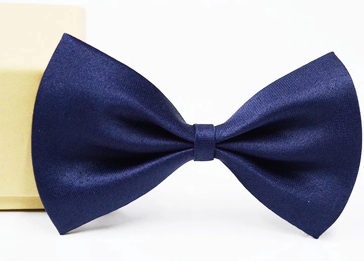 Honden strikje met handige verstelbare sluiting donker blauw - blauw - hond - babyshower - huisdier - poezenartikelen - strik