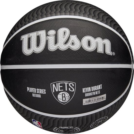 Wilson NBA Player Icon Kevin Durant Outdoor Ball WZ4006001XB, Unisex, Zwart, basketbal, maat: 7