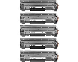 Toners-kopen.nl HP CF244A Toner Zwart 5-pack - 5.000 pagina's totaal - Huismerk Compatible - Geschikt voor HP LaserJet Pro M15 HP LaserJet Pro M15a HP LaserJet Pro…