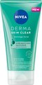 NIVEA DERMA Skin Clear Face Scrub Gezicht - Gezichtsscrub - Gezichtsreiniger - Voor de onzuivere huid - Gezichtsreiniging - Met Salicylzuur (AHA) en Niacinamide - 150 ml