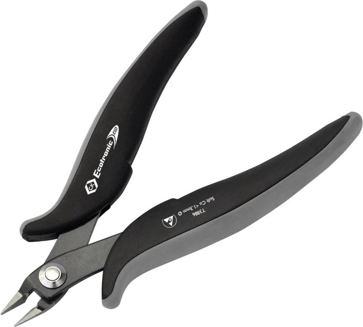 C.K Ecotronic T3886 ESD Printtang Zonder facet 139 mm