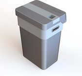 Poubelle Pressboy - système de concassage - 35 litres - gris - plastique résistant