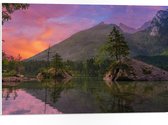 WallClassics - Plaque de Mousse PVC - Lac à Bos en Montagnes - 75x50 cm Photo sur Plaque de Mousse PVC (Avec Système d'accrochage)