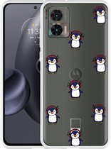 Coque Motorola Edge 30 Neo Chillin comme un pingouin - Conçu par Cazy