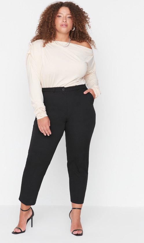 Grandes tailles Pantalon taille haute pour femme