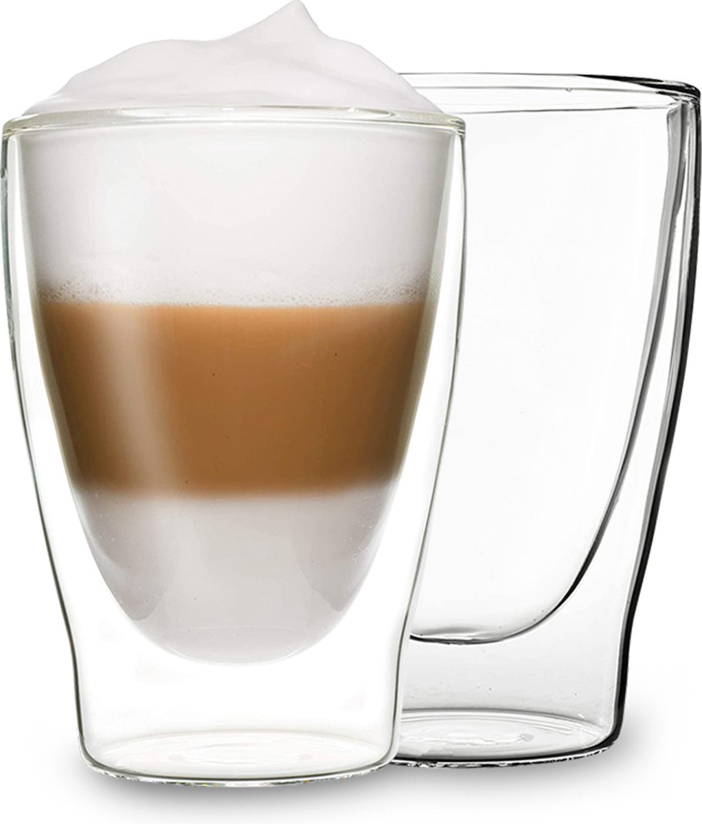 vienberg Theefles voor op reis, dubbelwandig glas, 230 ml 120 ml theecontainer, thee rechtstreeks in de fles zetten, 100% lekvrij, thee to go, groene theepot glazen fles, breukbestendig