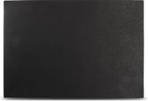 BonBistro Placemat 43x30cm lederlook zwart Layer (Set van 4)