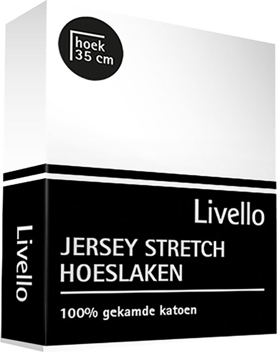 Livello Hoeslaken Jersey splittopper White 140x200/210