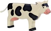 Holztiger - Houten Dieren - Koe staand 16 cm