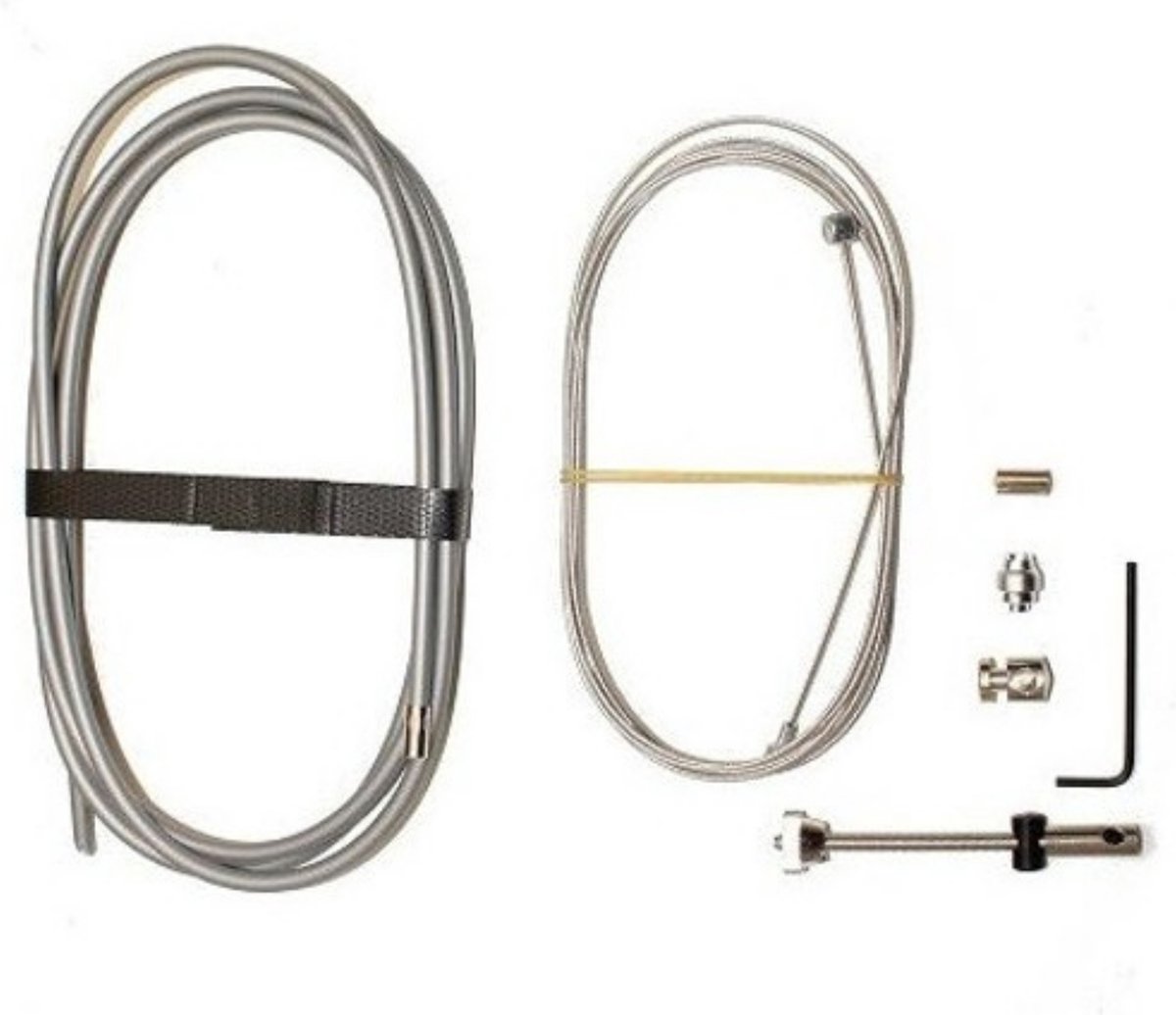 Slurf remkabel compleet zilver
