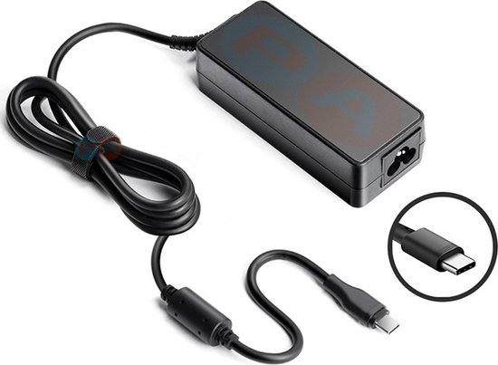 Ondenkbaar schoner Interpretatie USB-C Laptop Adapter 65W (20V-3.25A) Type-C voor Lenovo ThinkPad T15 |  bol.com