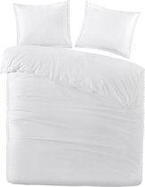 Housse de couette Papillon Karel - Double - 200x200/220 cm - Wit