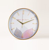 HOOMstyle Horloge Murale Leaves - 30cm - Or Wit