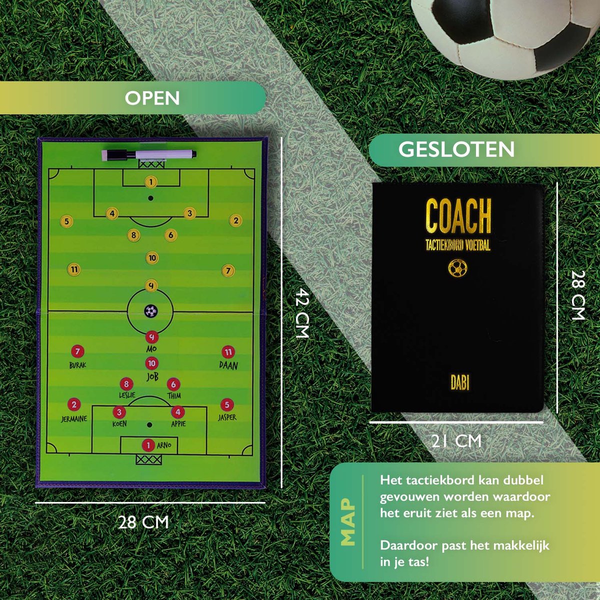Tactiekbord Voetbal - Zwarte Coachmap inclusief magneten en uitwisbare  stift -... | bol.com