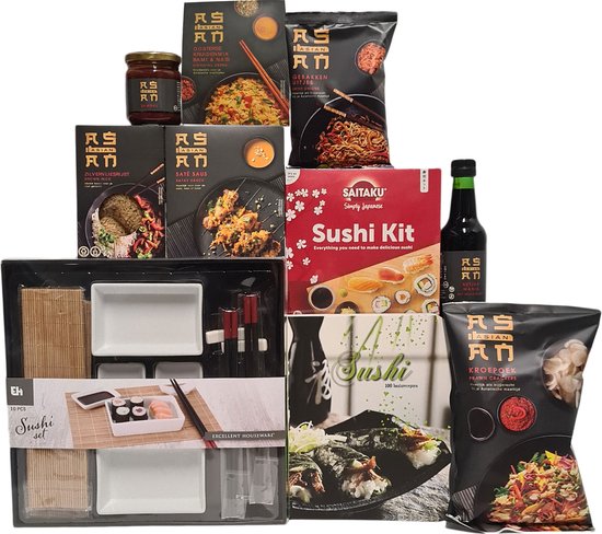 Offer Ouderling Uitrusting Cadeaupakket Asian Deluxe - Japans giftpakket - Aziatisch pakket - Sushi  -... | bol.com