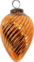 Glazen kerstbal copper