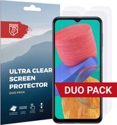 Rosso Screen Protector Ultra Clear Duo Pack Geschikt voor Samsung Galaxy M33 | TPU Folie | Case Friendly | 2 Stuks
