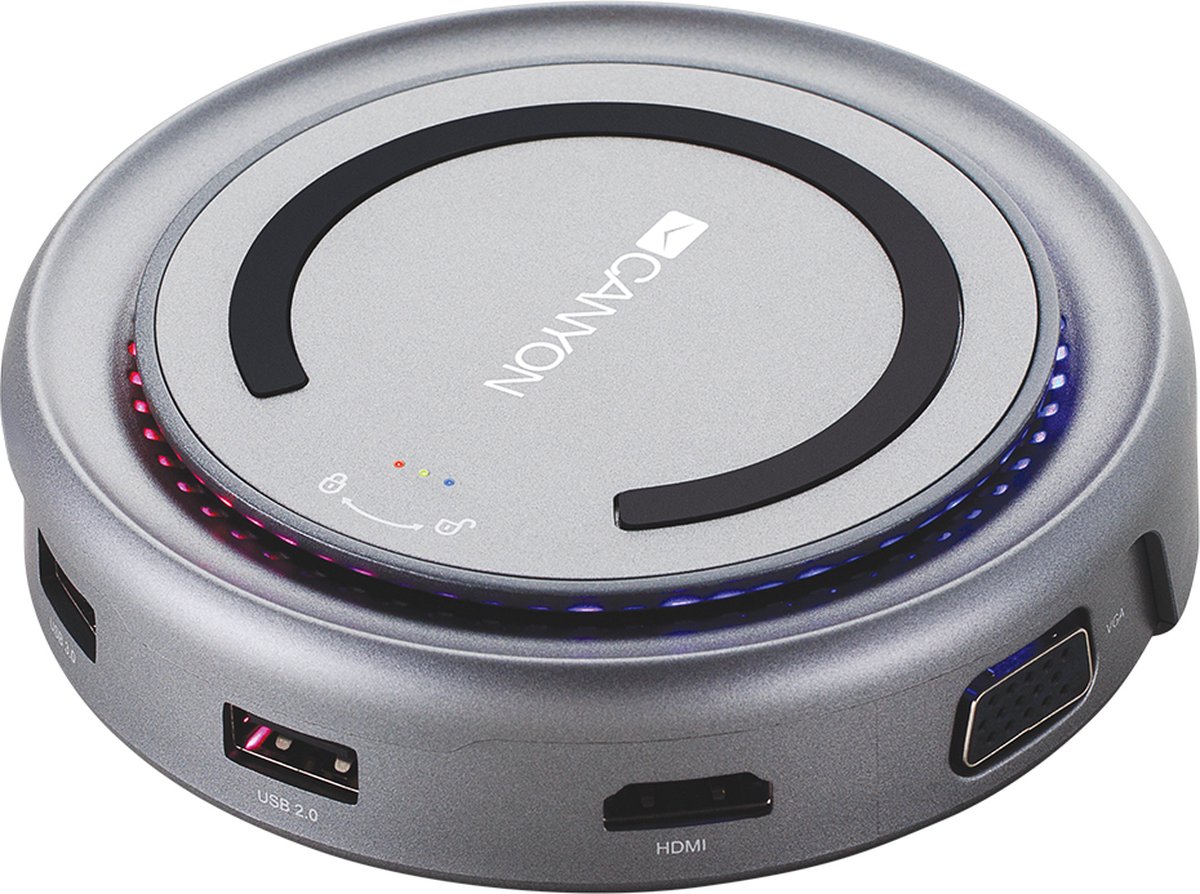 Canyon CNS-TDS07DG laptop dock & poortreplicator USB 3.2 Gen 1 (3.1 Gen 1) Type-C Grijs