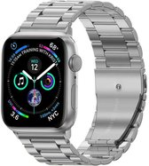 Horloge Bandje Geschikt Voor Apple Watch Bandje 42/44/45 mm Metaal Polsband - Bandje Geschikt Voor Apple Watch 1-8 / SE (42/44/45 mm) Bandje Metaal - Zilver
