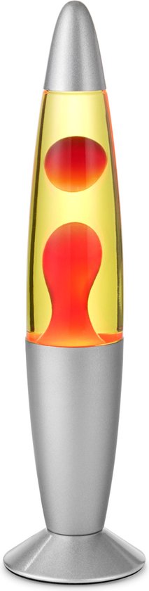 Lampe à lave SafeTech™ - Rouge - Lampe de table - Veilleuse - Lampe d'ambiance - Cadeau Saint-Valentin pour Hem / Cheveux