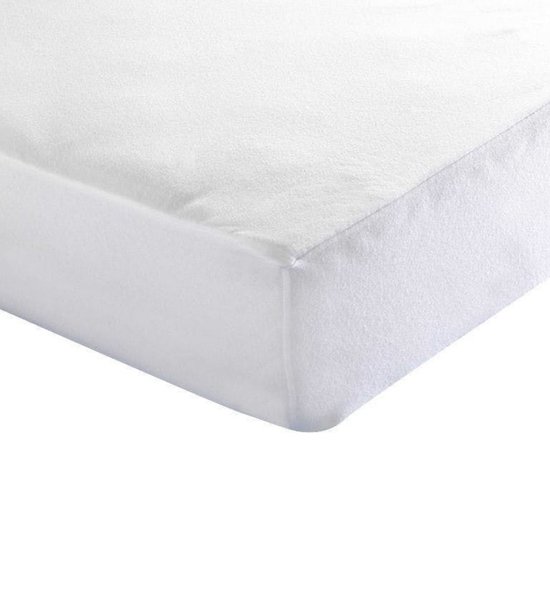 Inch Matrasbeschermer - Molton - (hoekhoogte 30 cm ) White - B 180 x L 200 cm - Lits-jumeaux Luchtdoorlatend/Waterdicht/Antibacterieel/Antihuisstofmijt - Geschikt voor Standaard Matras/Boxspring/Matras + Topper - DHFLAEG180200-B 180 x L 200 cm