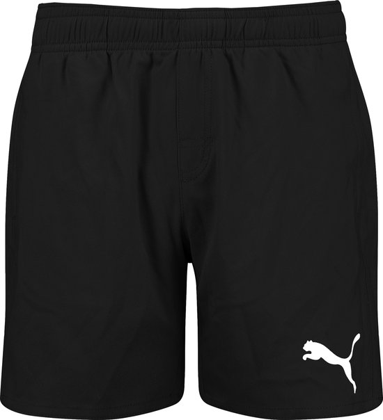 Puma - Boys Swim Mid Length Short - Zwarte Zwembroek Kids-164