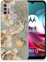 TPU Case geschikt voor Motorola Moto G30 | G10 Vintage Bird Flowers