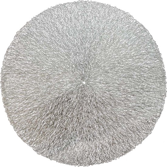 Placemat Ciara 38cm diameter silver