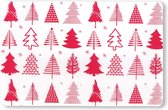 Placemat Xmas Tree 30x45cm Rood