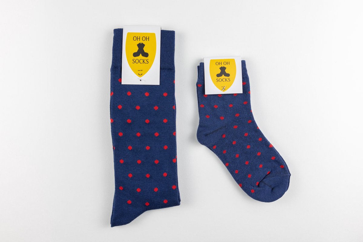 Oh Oh Socks - Extravagant dots Junior & Senior
