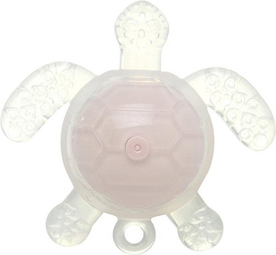 Turtle Baby Bijtring speelgoed - Baby bijtspeeltjes voor 3M+ Food Grade siliconen bijtring voor rustgevende tandjes Baby pijnlijk tandvlees bijtringen voor baby's - roze