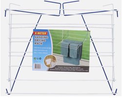 Hangend droogrek zwart - wasrek- inklapbaar- 59 x 75 x 30 cm- zwart- drooglengte van 600 cm