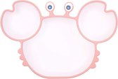 Siliconen Baby Bord met Zuignap | Onbreekbaar Bordje met Vakken | Eetbord Kinderbord geschikt voor Peuters en Kleuters - Roze