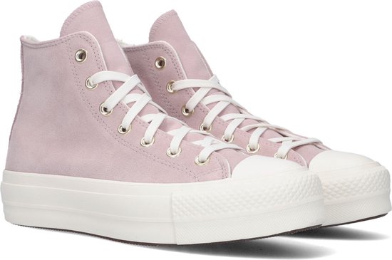 Plateforme Rose Converse Haute Rose Clair Converse Chuck Taylor
