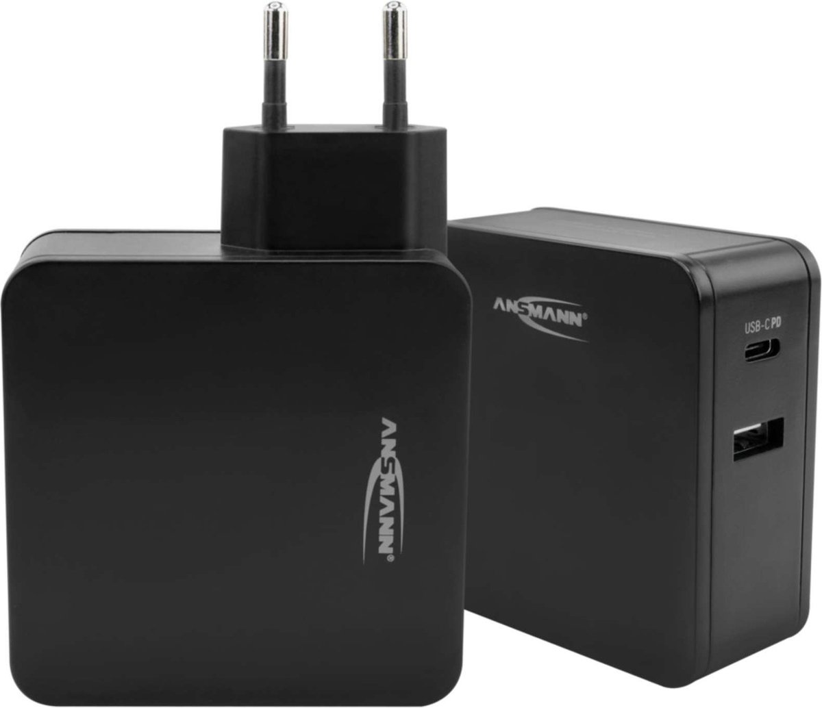 Ansmann Home Charger 247PD USB-oplader 45 W 1x USB-A, 1x USB-C USB PD Zwart Binnen