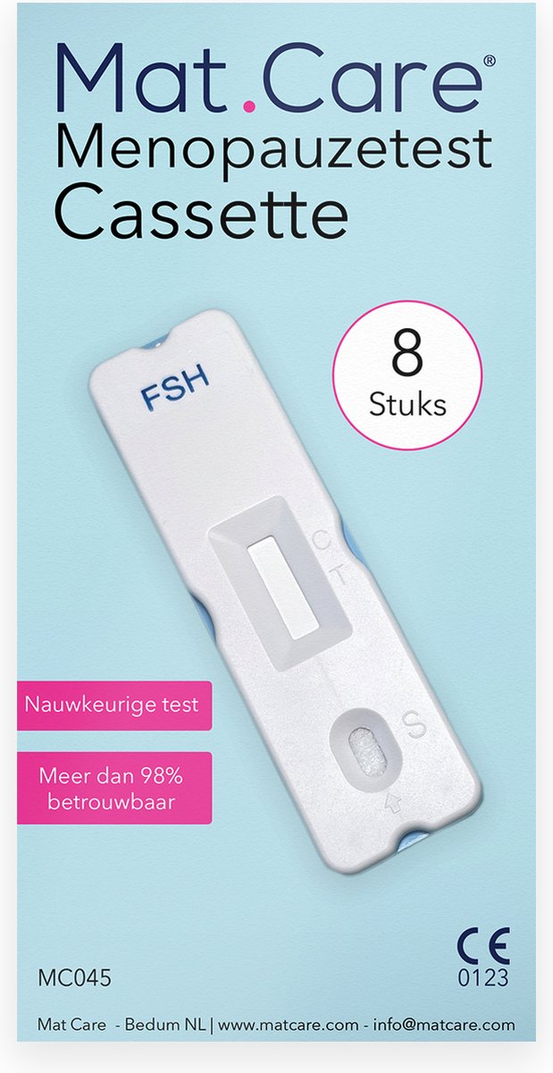 Goedkoopste Mat Care Menopauzetest Cassette - vruchtbaarheidstest vrouw - 8 stuks